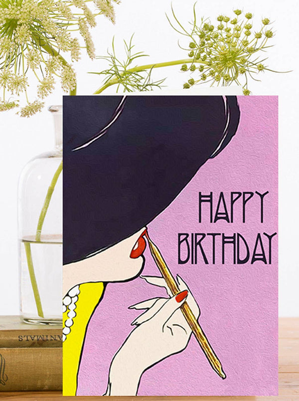 Lip Liner Birthday Card - Belle De Provence